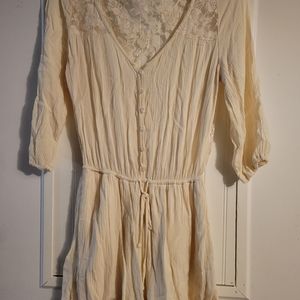 Women's three quarter sleeve short romper